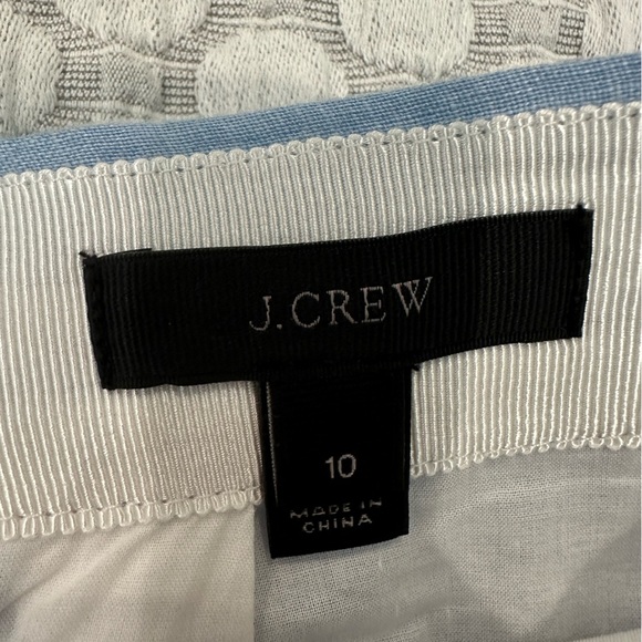 J. Crew Linen Skirt, Palm Tree Pattern, Size 10 - Picture 6 of 11